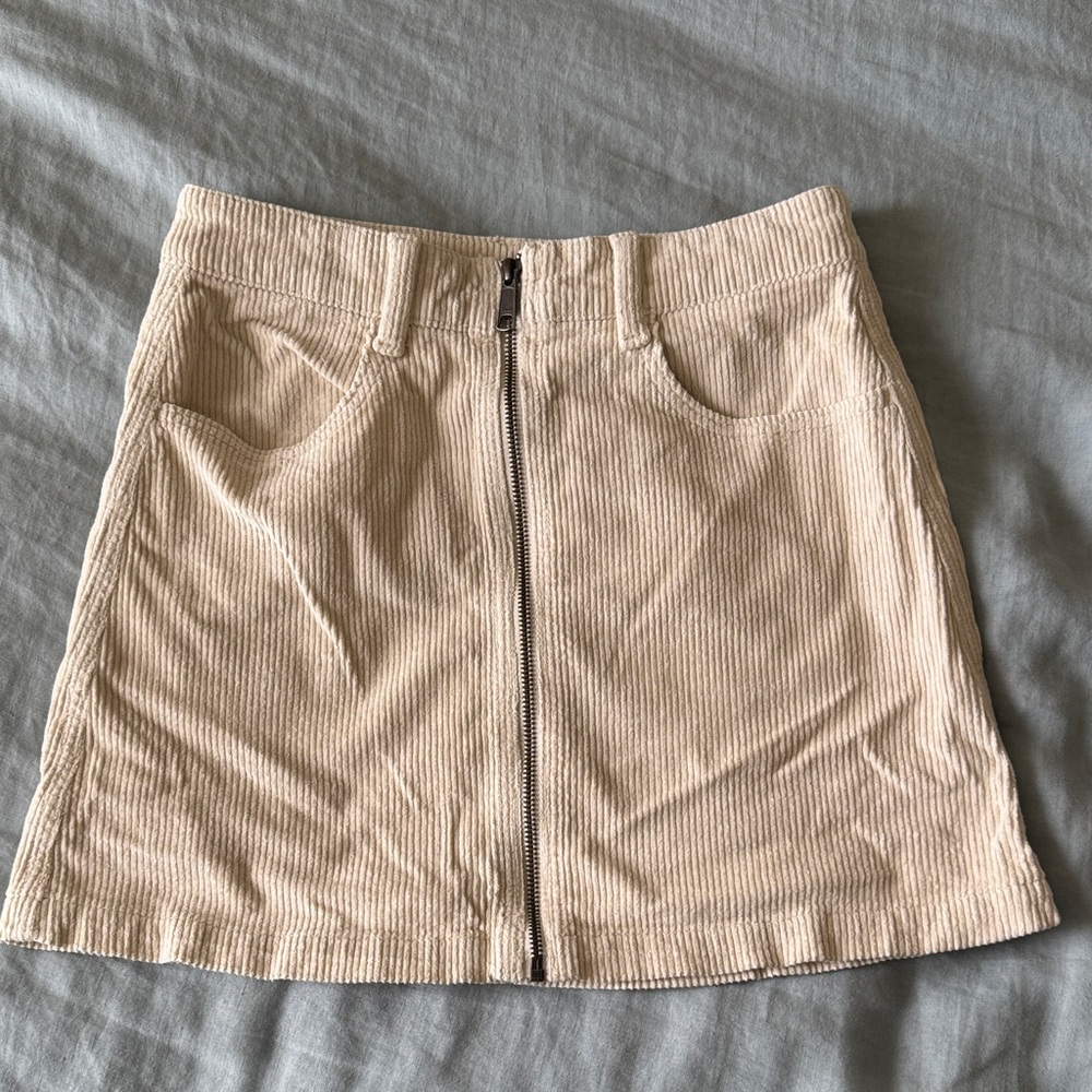 American Eagle Zip up Cord Skirt 2